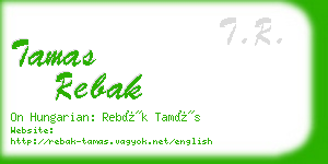 tamas rebak business card